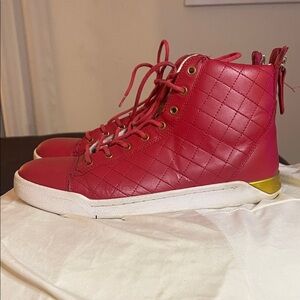 Red High-Top Sneakers